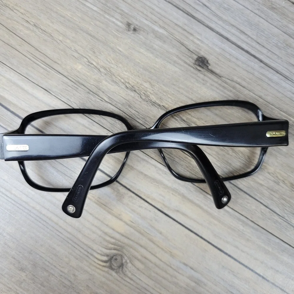 Coach Eyeglass Frames S436 Eva Black Signature Rhinestone Flower Women 53-16-135